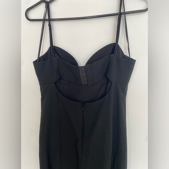 NWT Dynamite Sweetheart Cut Out Midi Dress Black Med - Picture 11 of 12